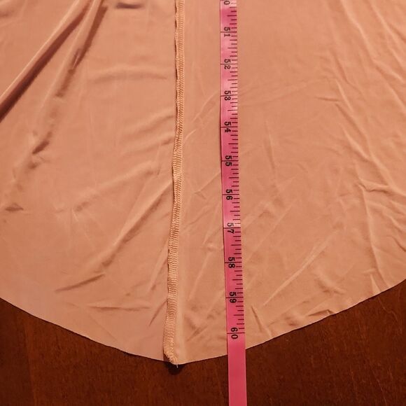 Misa Los Angeles Sleeveless V-Neck Party Bridesmaid High Low Formal Dress Pink - Picture 13 of 16